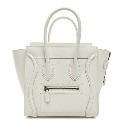 Celine Grained Calfskin Medium Phantom Luggage Cream 1 of 8