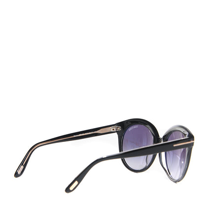 Tom Ford Monica Round Sunglasses TF429 Black 3 of 7