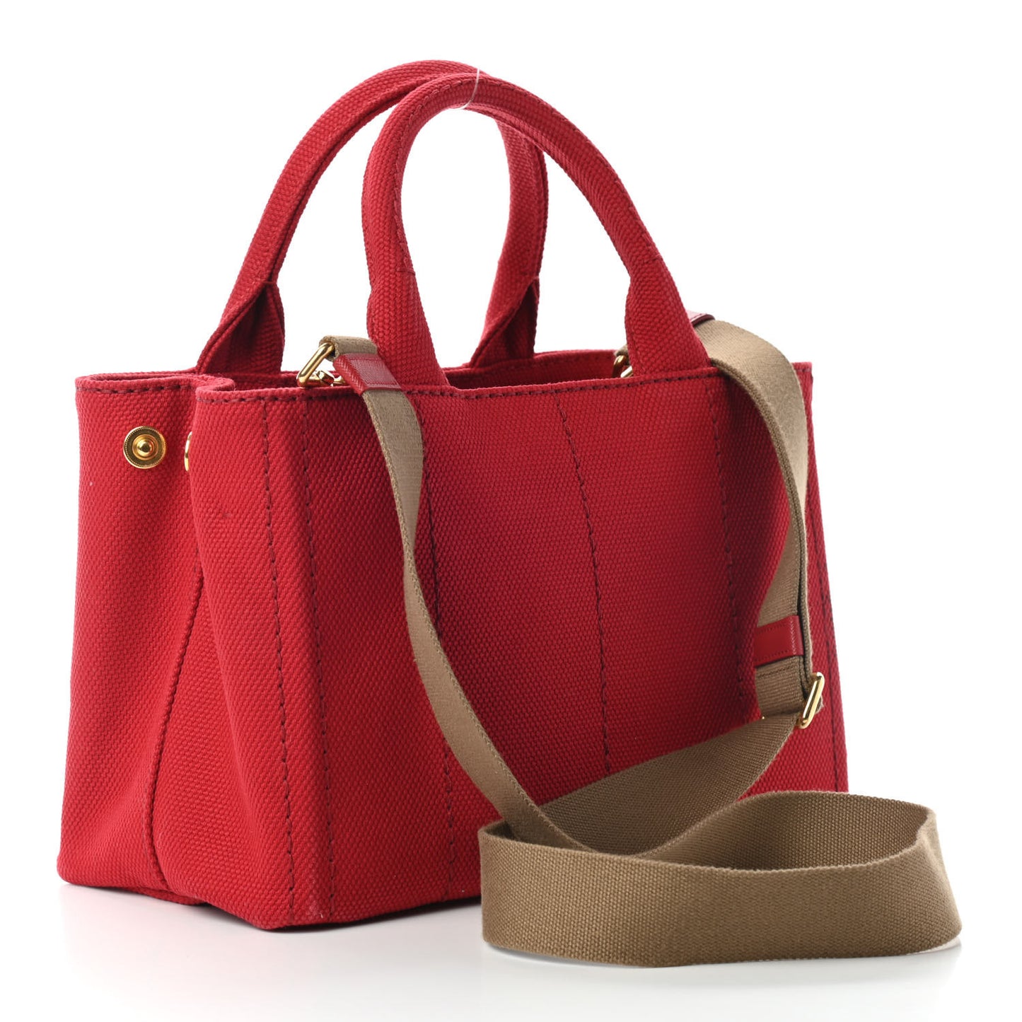 Canapa Small Logo Tote Rosso Talco