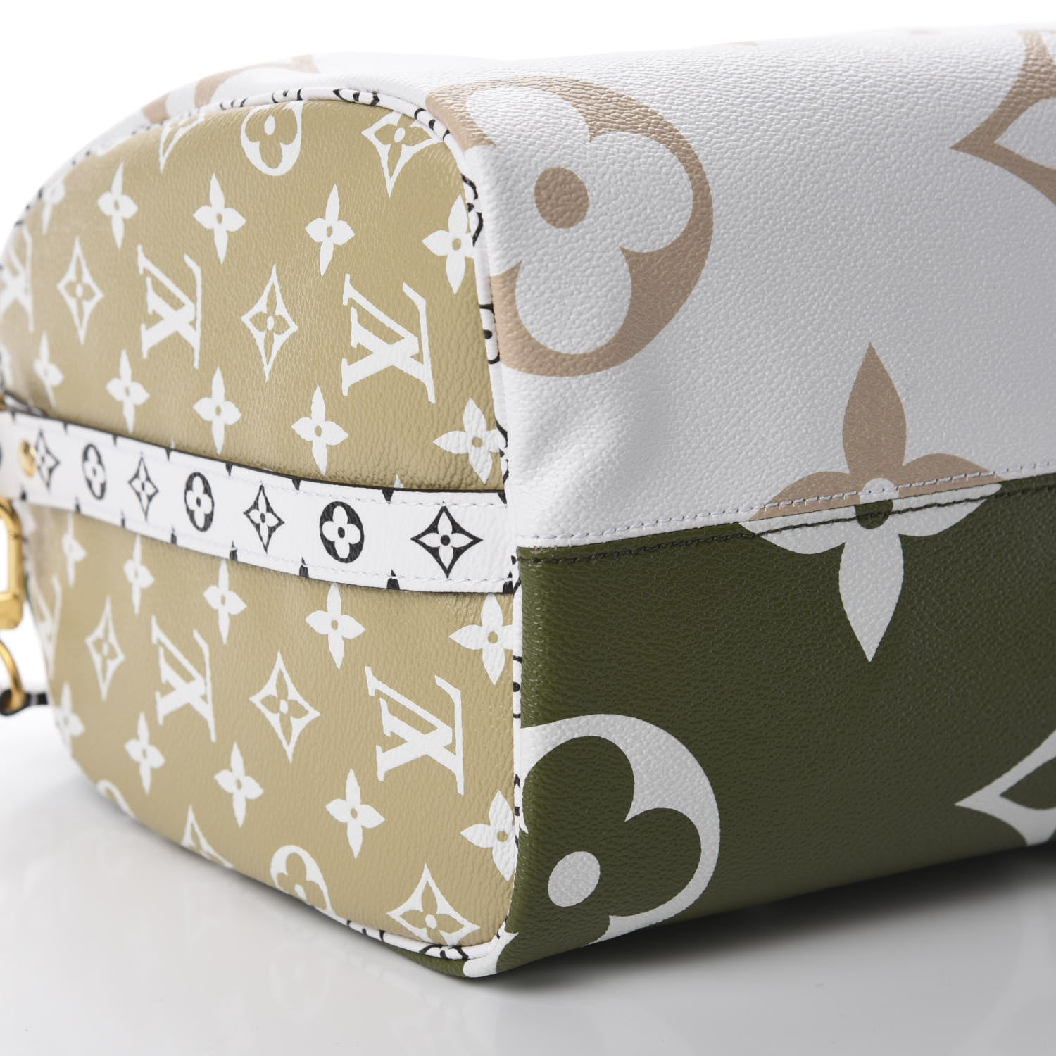 Louis Vuitton Monogram Giant Speedy Bandouliere 30 Kaki Beige 6 of 9