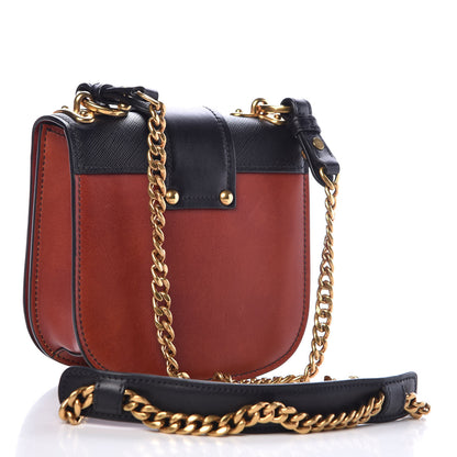 Prada City Calf Saffiano Pionniere Bag Cotto Black 3 of 8