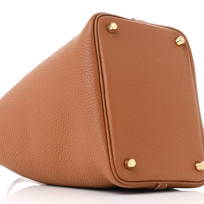 Hermes Taurillon Clemence Picotin Lock 18 PM Gold 9 of 11