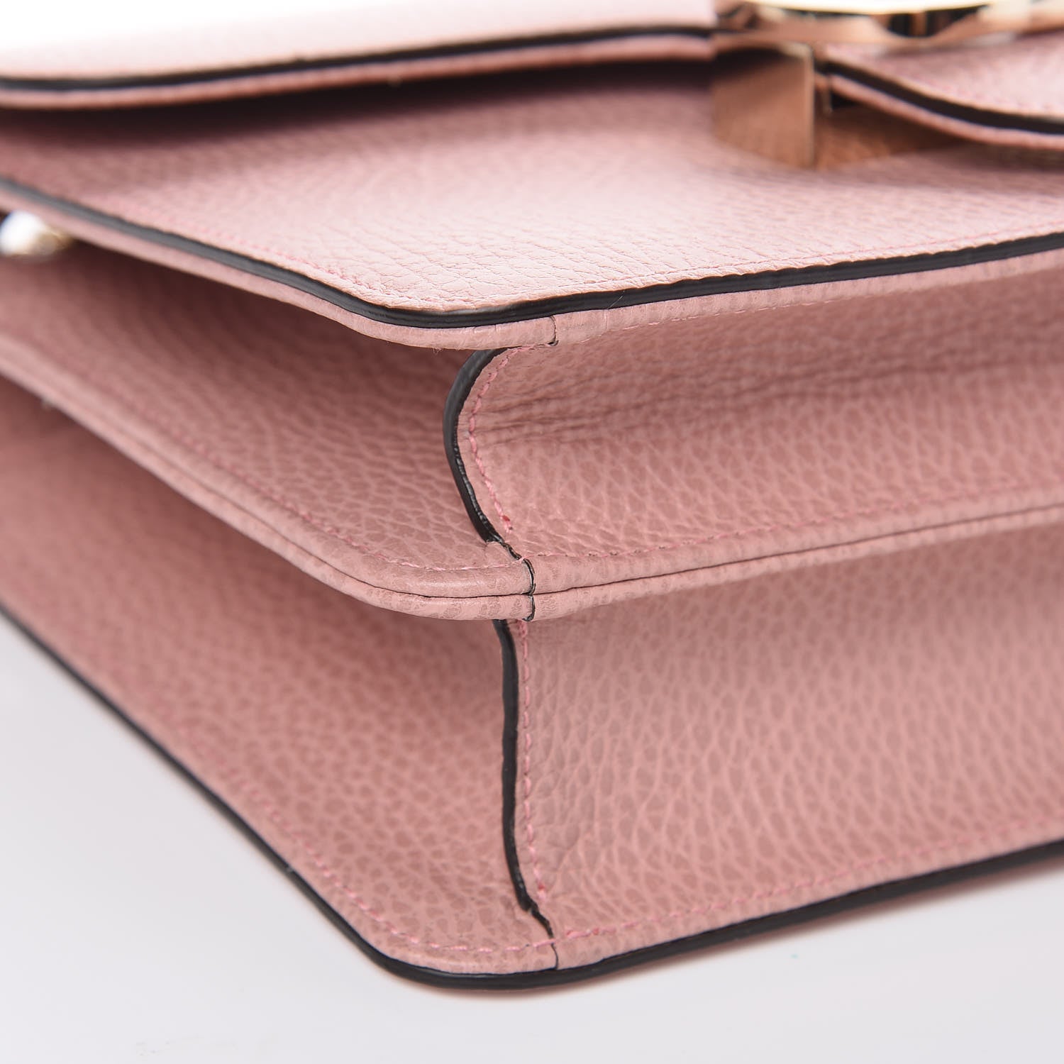 Gucci Dollar Calfskin Small Interlocking G Shoulder Bag Soft Pink 8 of 9