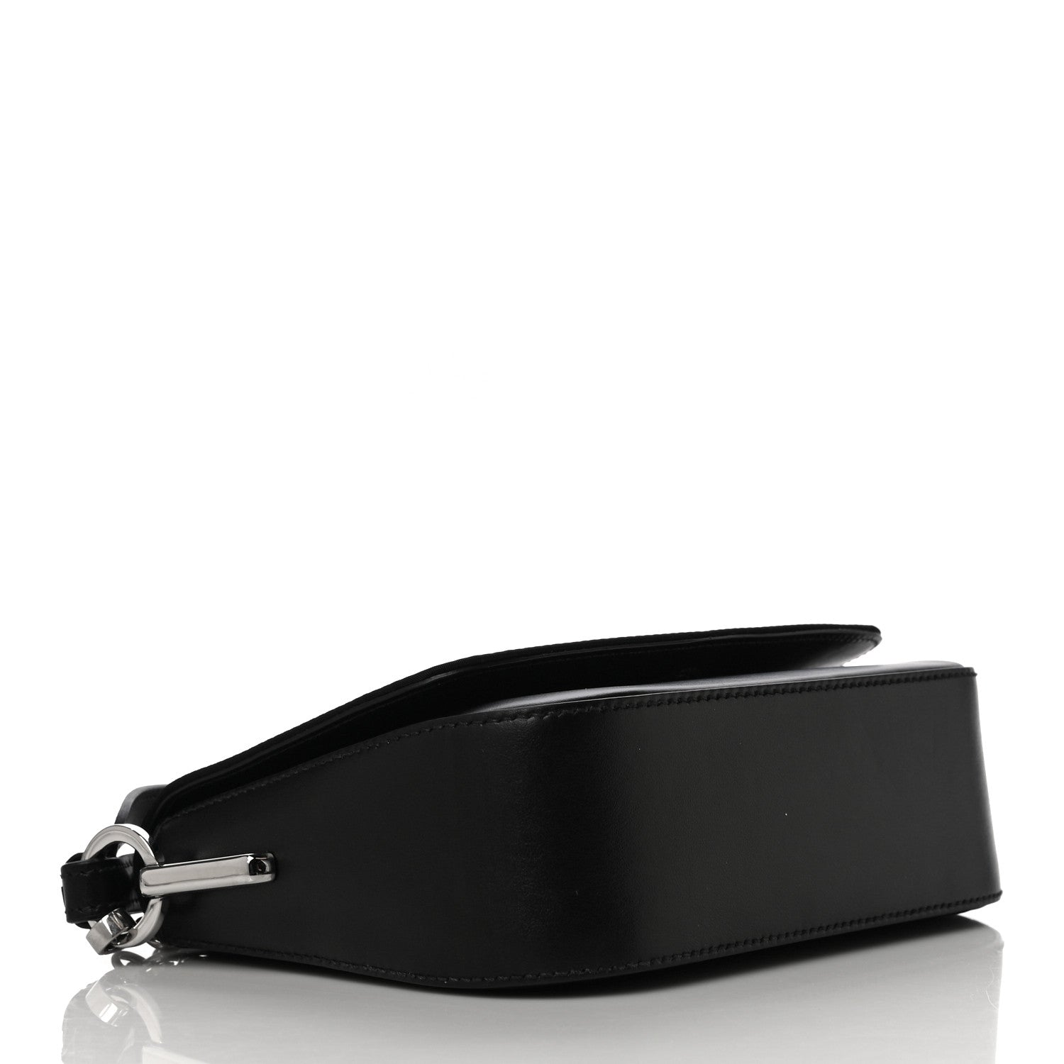 Prada Nylon Calfskin Identity Shoulder Bag Black 4 of 11