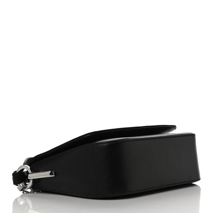 Prada Nylon Calfskin Identity Shoulder Bag Black 4 of 11