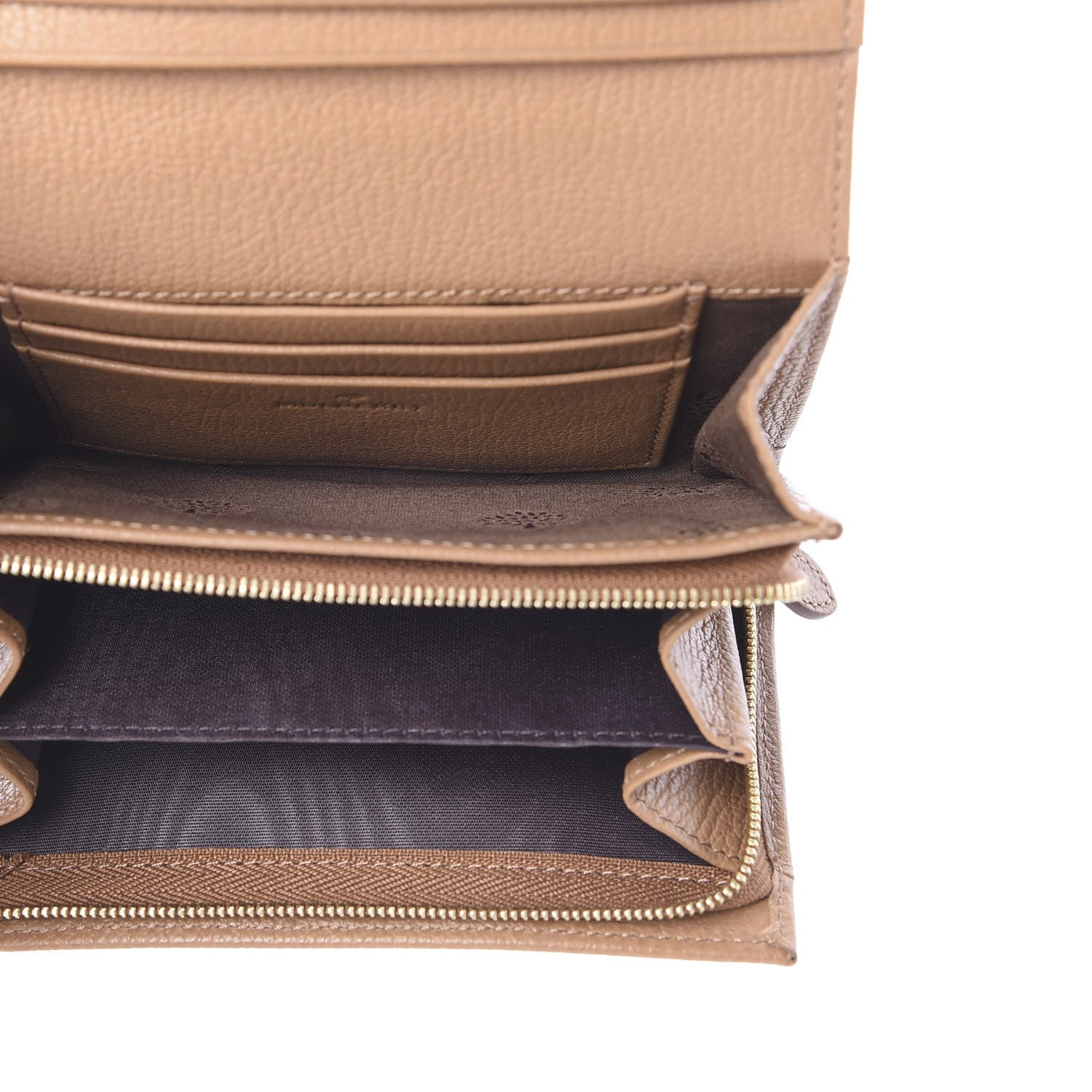 Mulberry Glossy Goatskin French Purse Wallet Beige 4 of 6