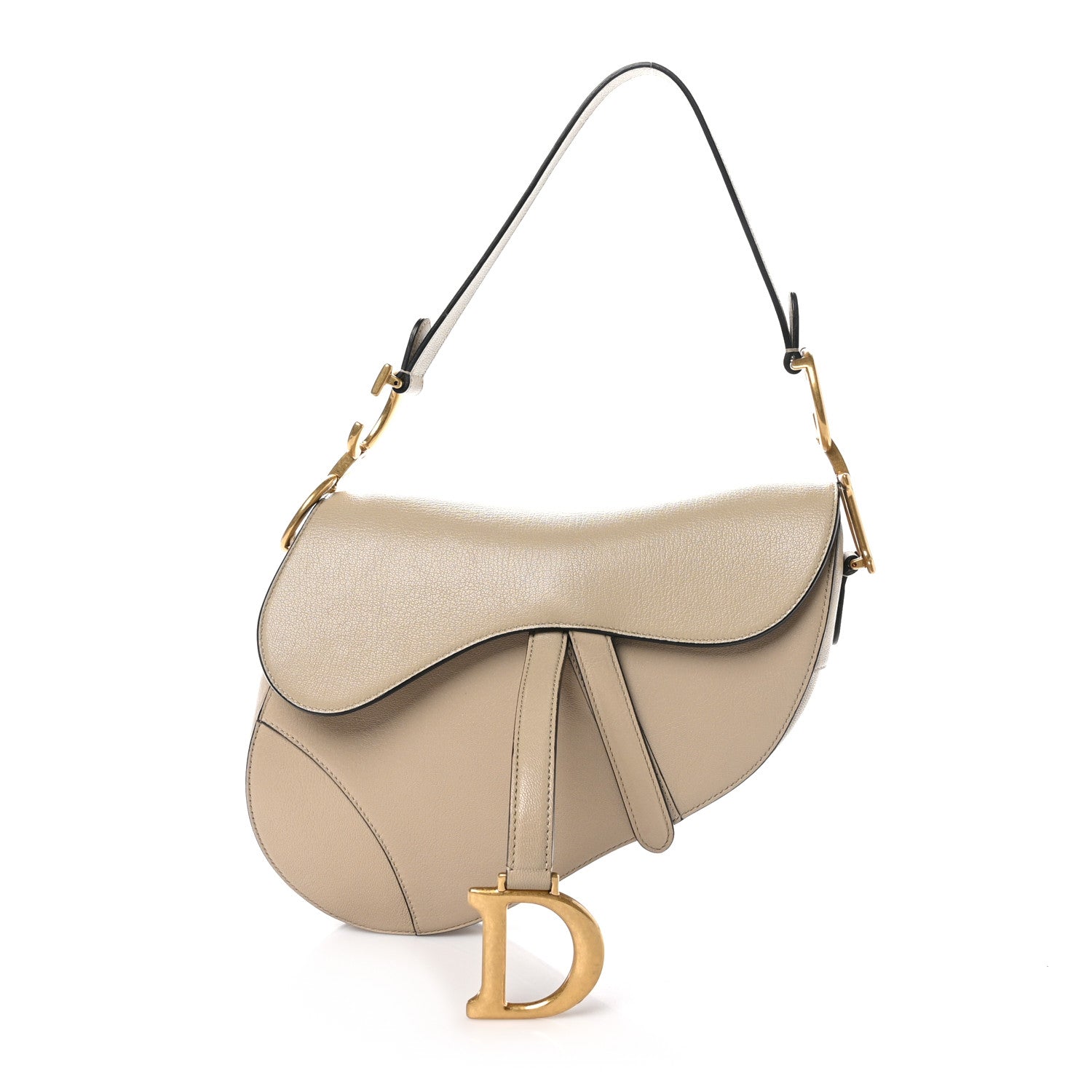 Christian Dior Shiny Goatskin Saddle Bag Corda 1 of 10