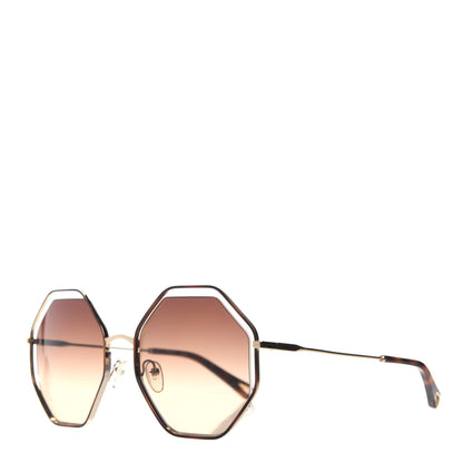 Chloe Octagonal Sunglasses CE132S Gold 1 of 7