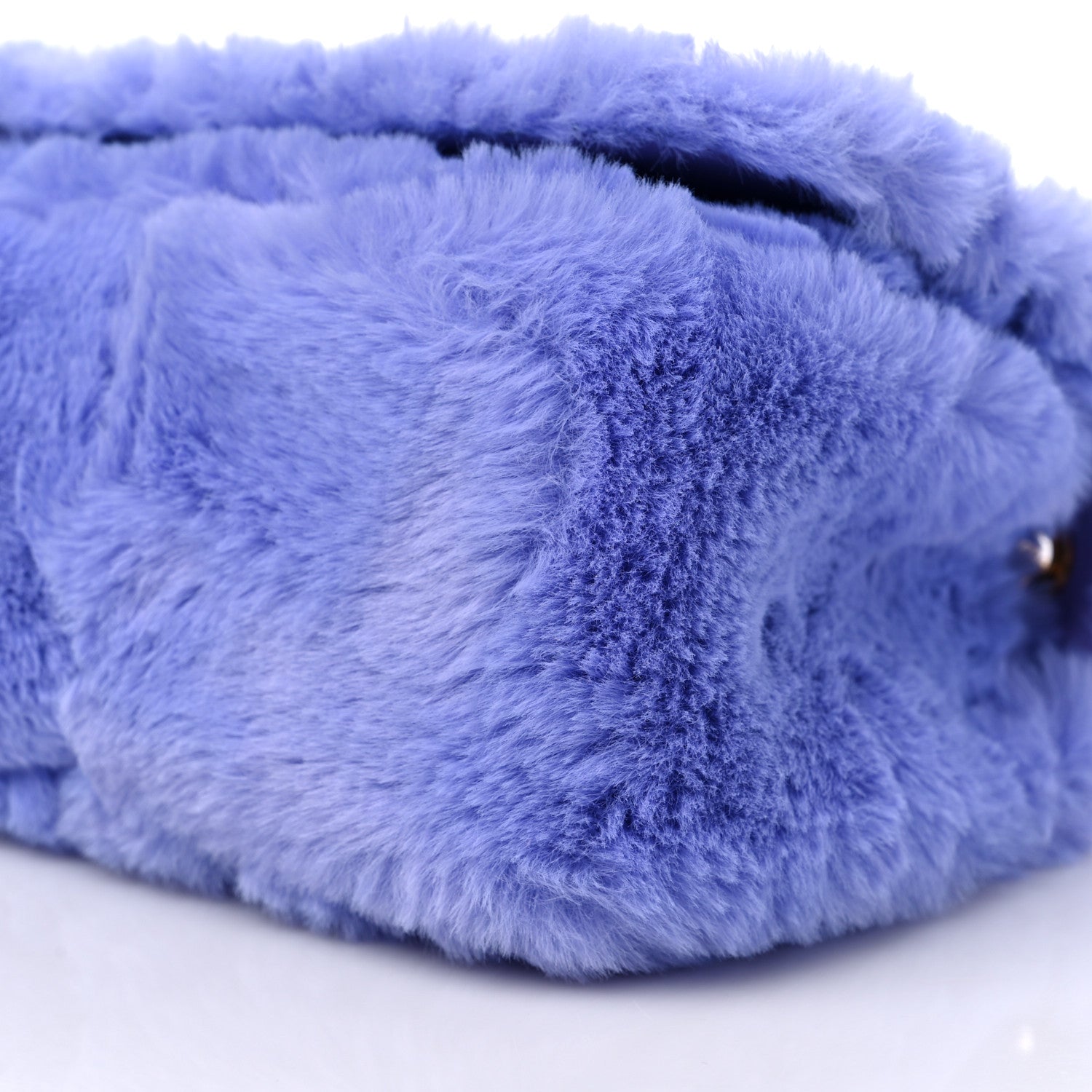 Versace Faux Fur Quilted Virtus Shoulder Bag Orchid 8 of 11