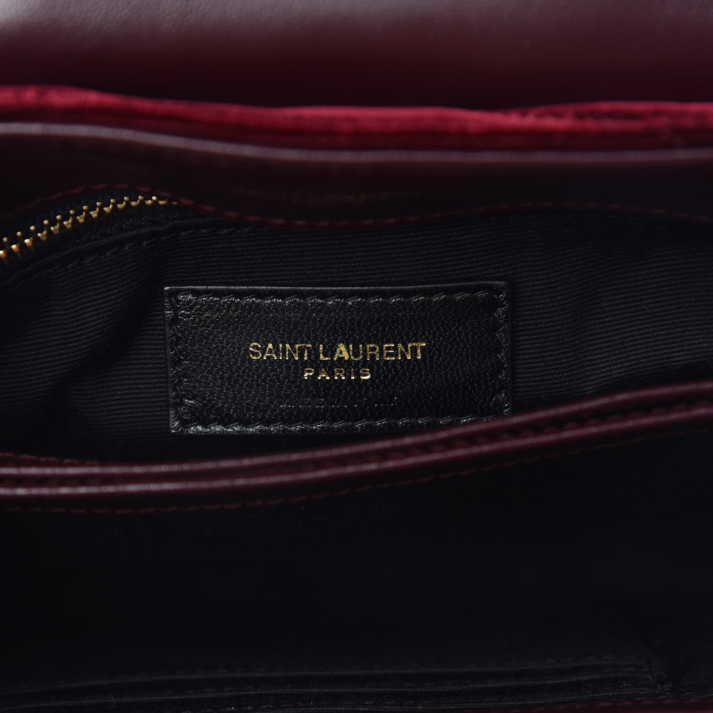 Velvet Y Quilted Monogram Toy Loulou Crossbody Bag French Burgundy