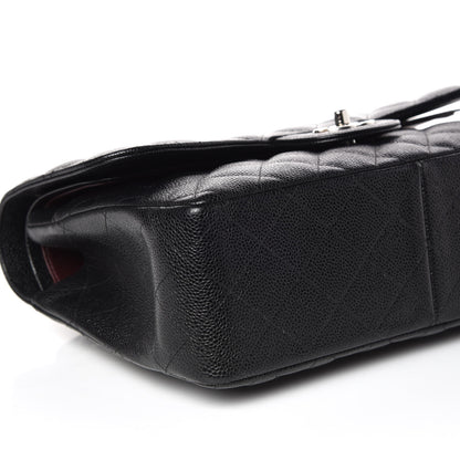 Chanel Caviar Quilted Jumbo Double Flap Black 5 of 9