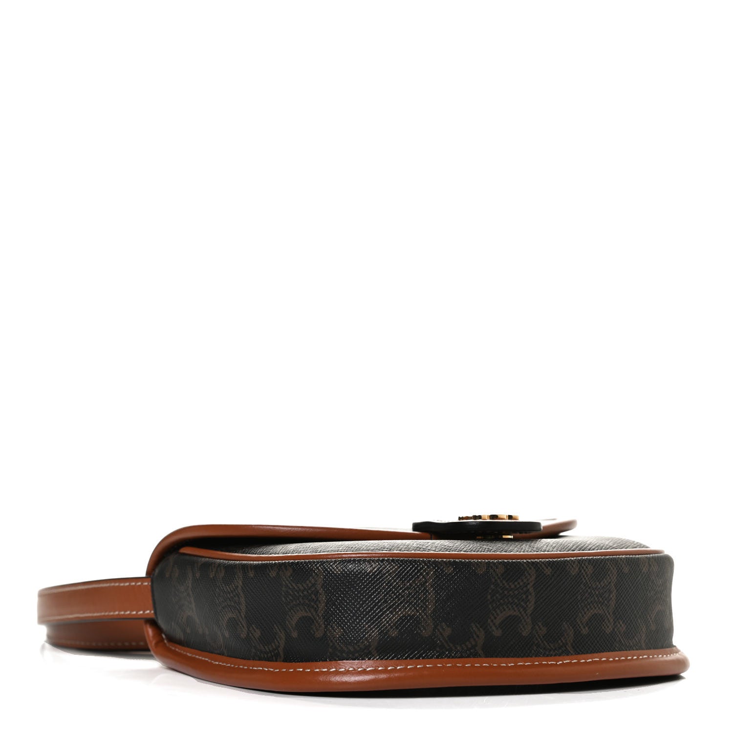 Celine Canvas Calfskin Triomphe Mini Besace Tan 4 of 11