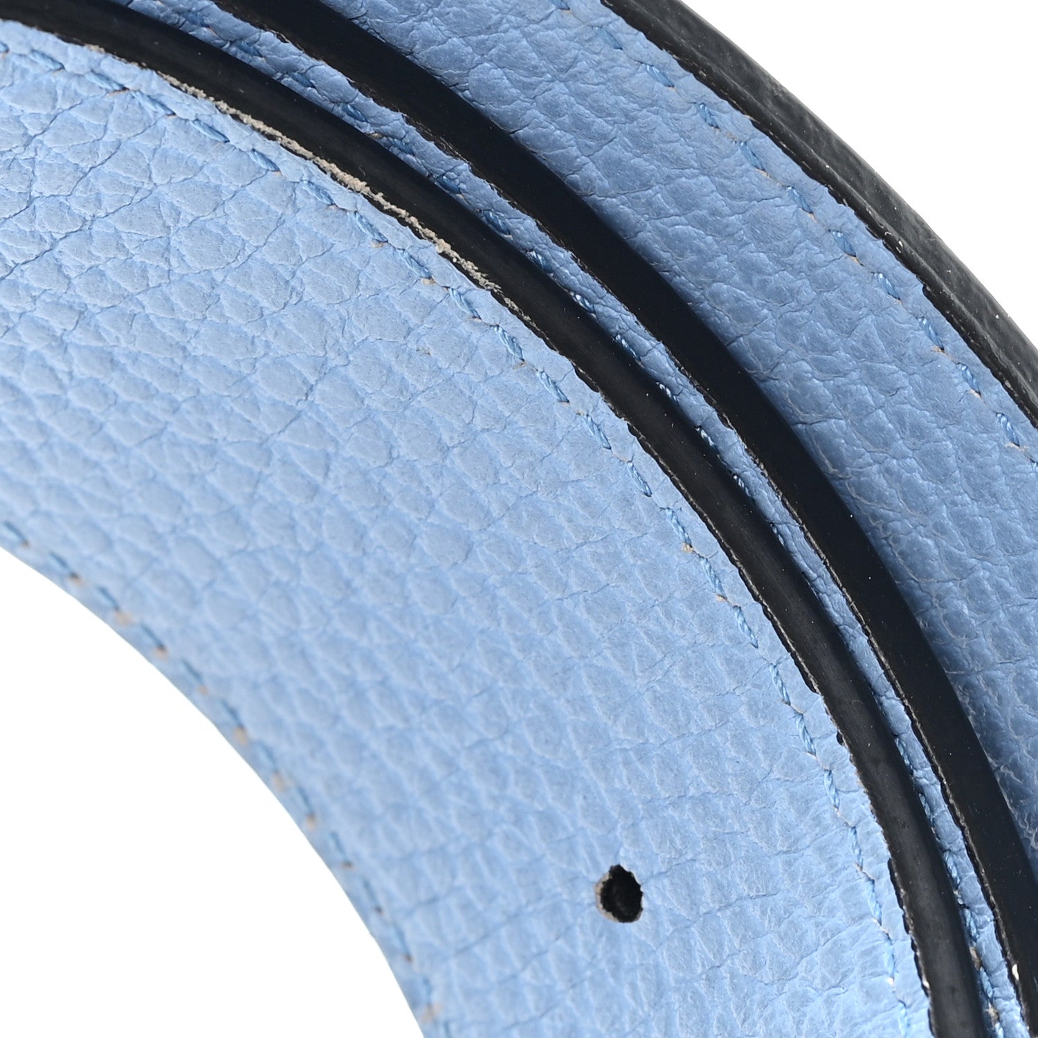 Gucci Dollar Calfskin 1973 Reversible Belt 90 36 Black Mineral Blue 5 of 5