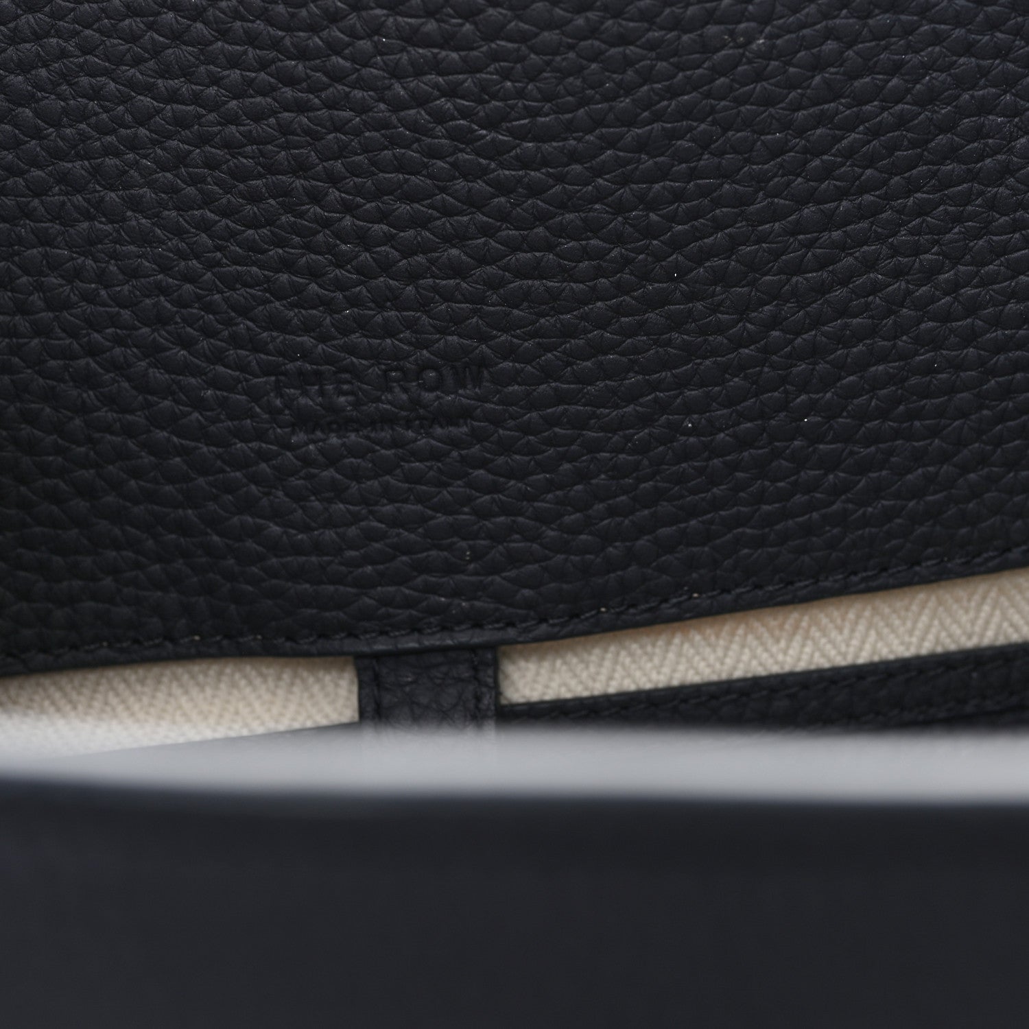 The Row Matte Grained Calfskin Soft Margaux 15 Marine 6 of 9