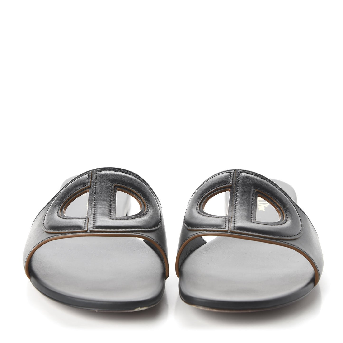 Calfskin D-Club Mule Sandal 41 Black