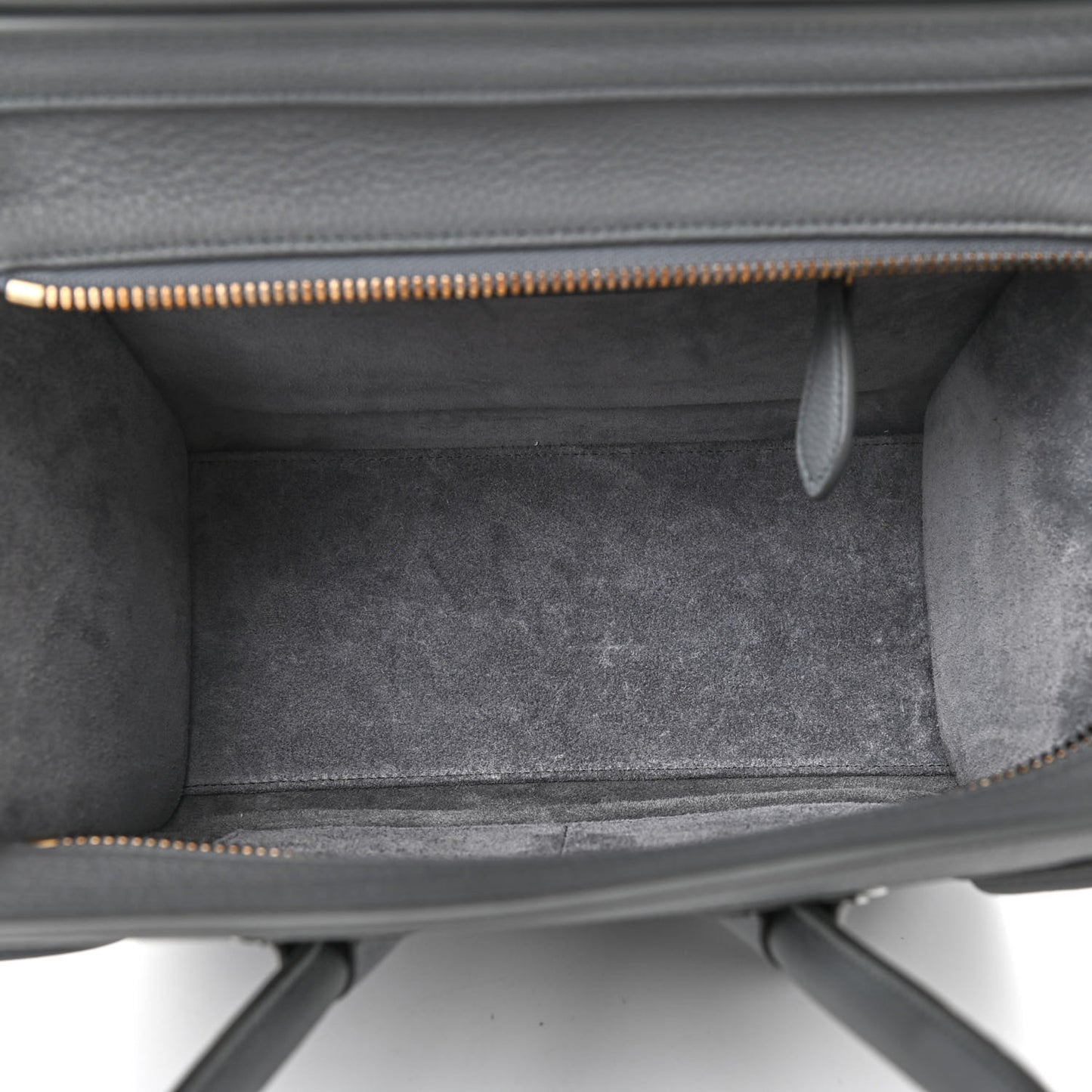 Baby Drummed Calfskin Micro Luggage Kohl