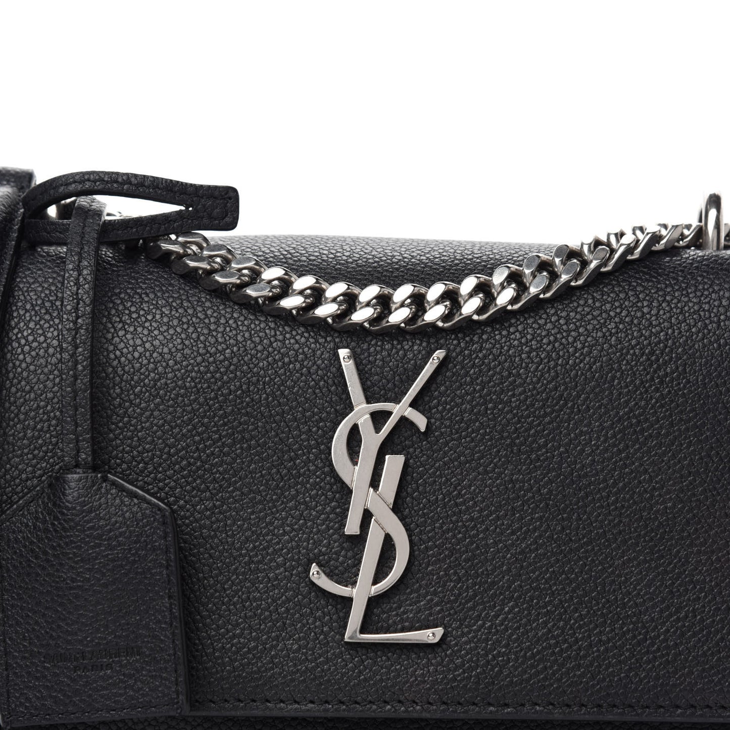 Grained Calfskin Small Monogram Sunset Black