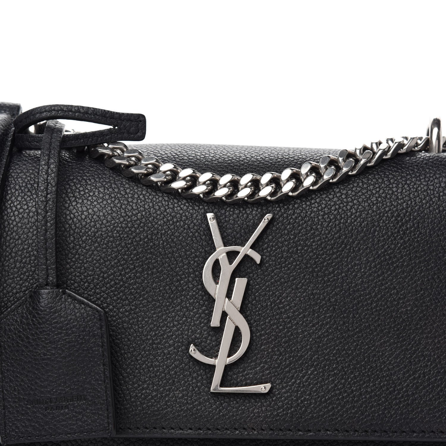 Saint Laurent Grained Calfskin Small Monogram Sunset Black 10 of 10