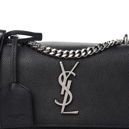 Saint Laurent Grained Calfskin Small Monogram Sunset Black 10 of 10