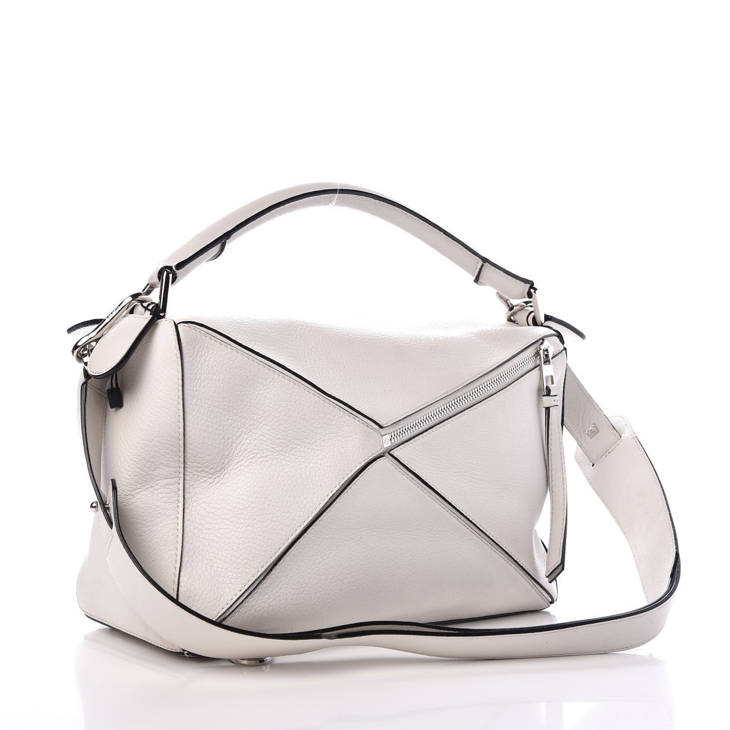 Calfskin Puzzle Bag White