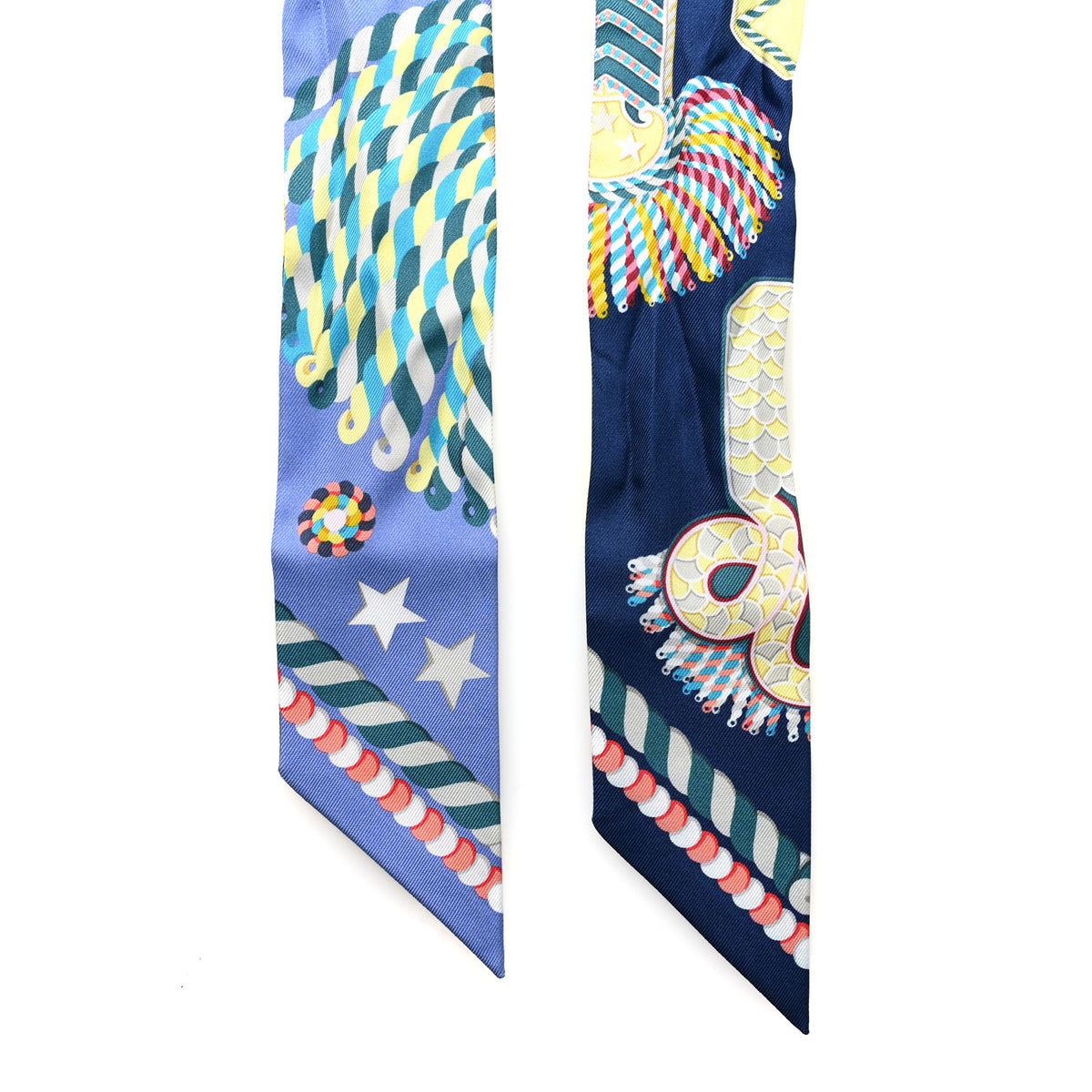 Silk Epaulettes De Gala Twilly Blue Multicolor