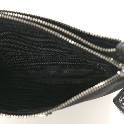 Prada Re-Nylon Saffiano Re-Edition 2000 Double Zip Crossbody Bag Black 5 of 13