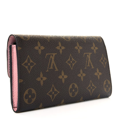 Louis Vuitton Monogram Emilie Wallet Rose Ballerine 3 of 7