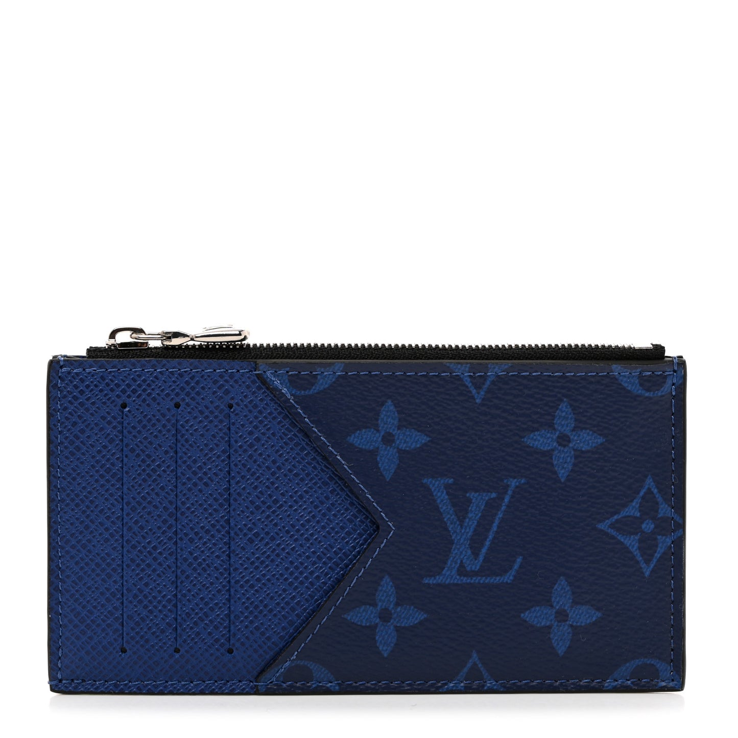 Monogram Taiga Coin Card Holder Cobalt
