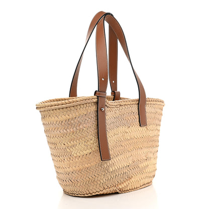 Loewe Raffia Basket Tote Bag Natural Tan 2 of 8