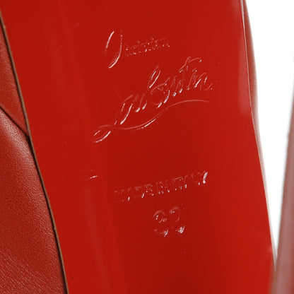 Christian Louboutin Nappa Alta Campus 150 Peep Toe Platform Pumps 39 Red 6 of 7
