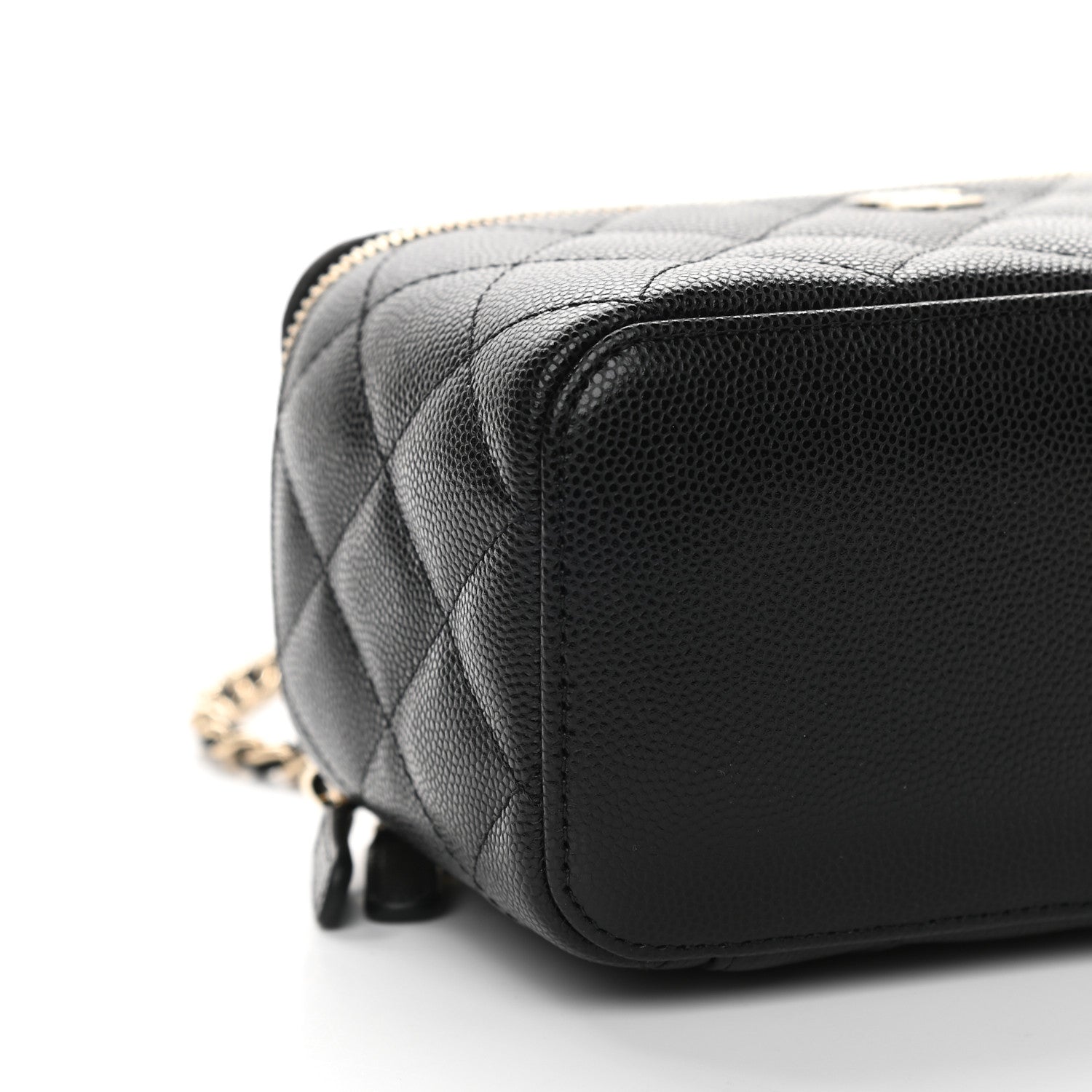 Chanel Caviar Quilted Small Vanity Case With Chain Black 8 of 9