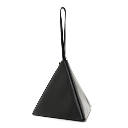 Saint Laurent Lambskin Pyramid Clutch Black 3 of 10