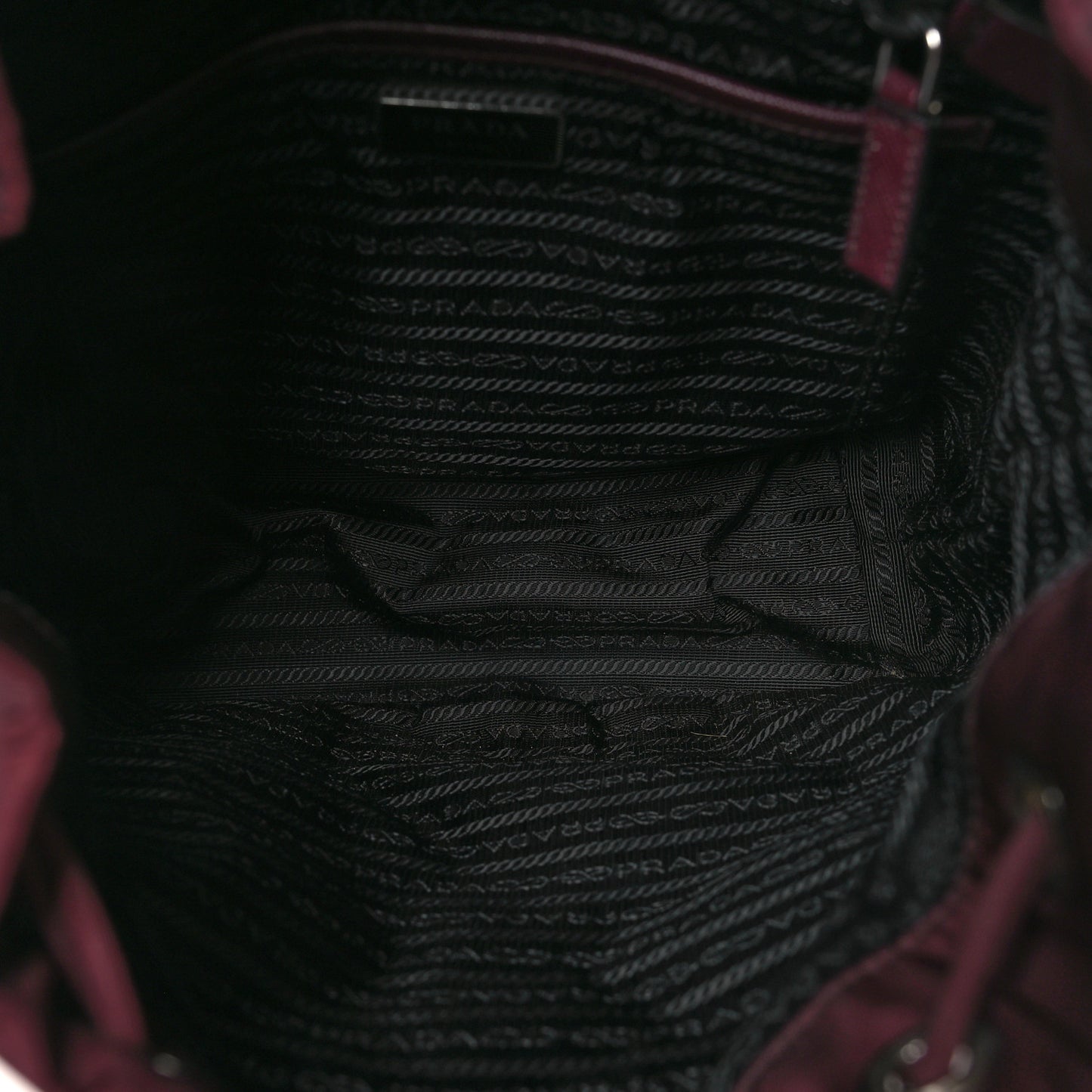 Nylon Vela Small Backpack Bordeaux Black