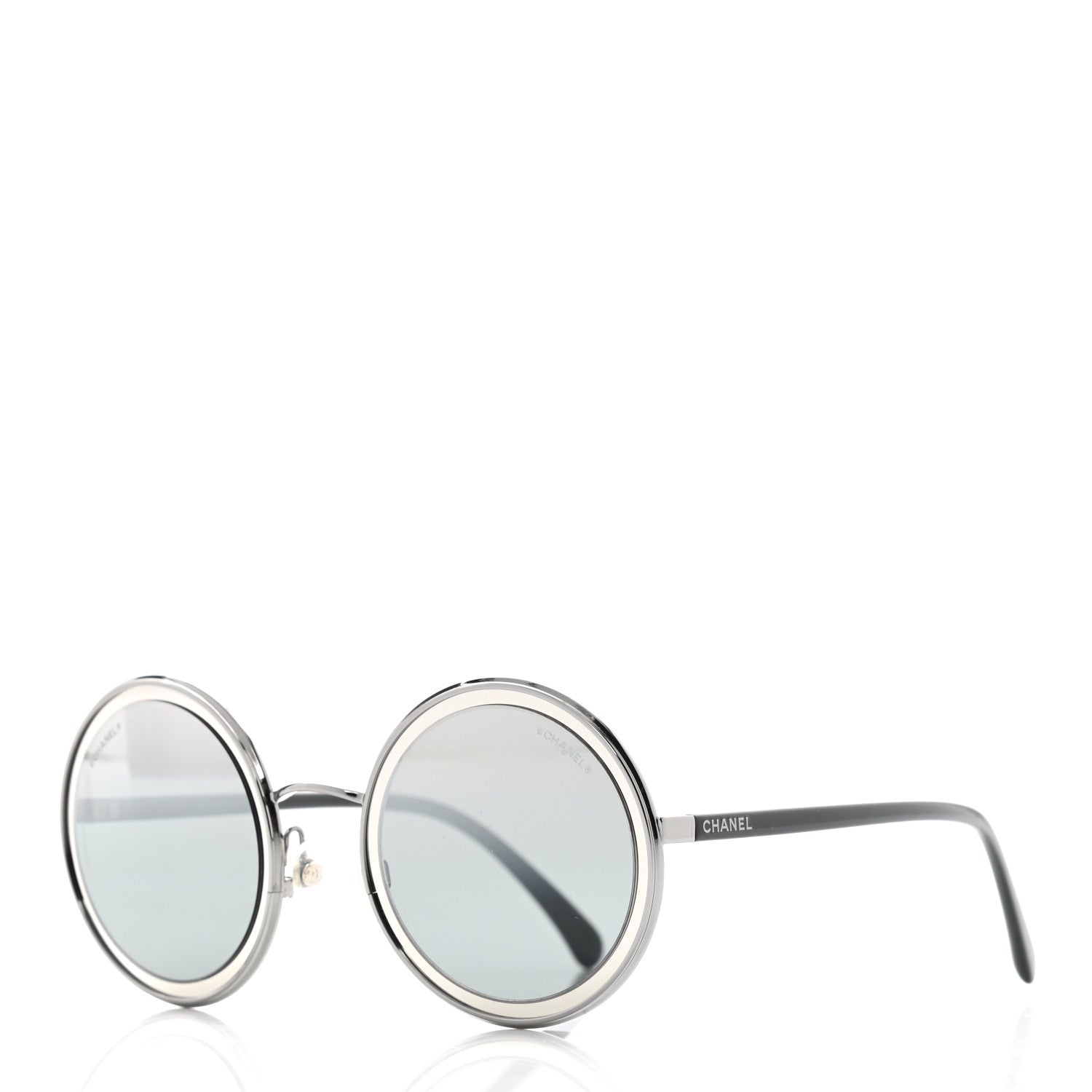 Chanel Round Sunglasses 4226 Black 1 of 7
