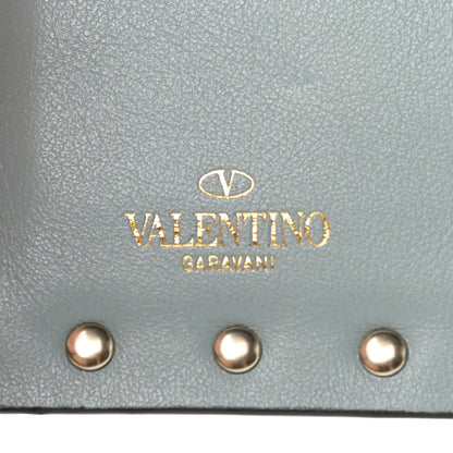 Valentino Garavani Calfskin Rockstud Bi-Fold Wallet Sky Blue 7 of 11