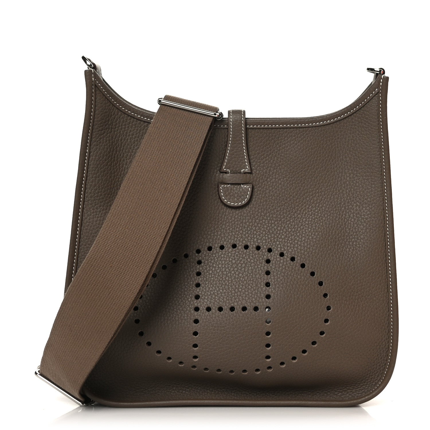 Hermes Taurillon Clemence Evelyne III PM Etoupe 1 of 10