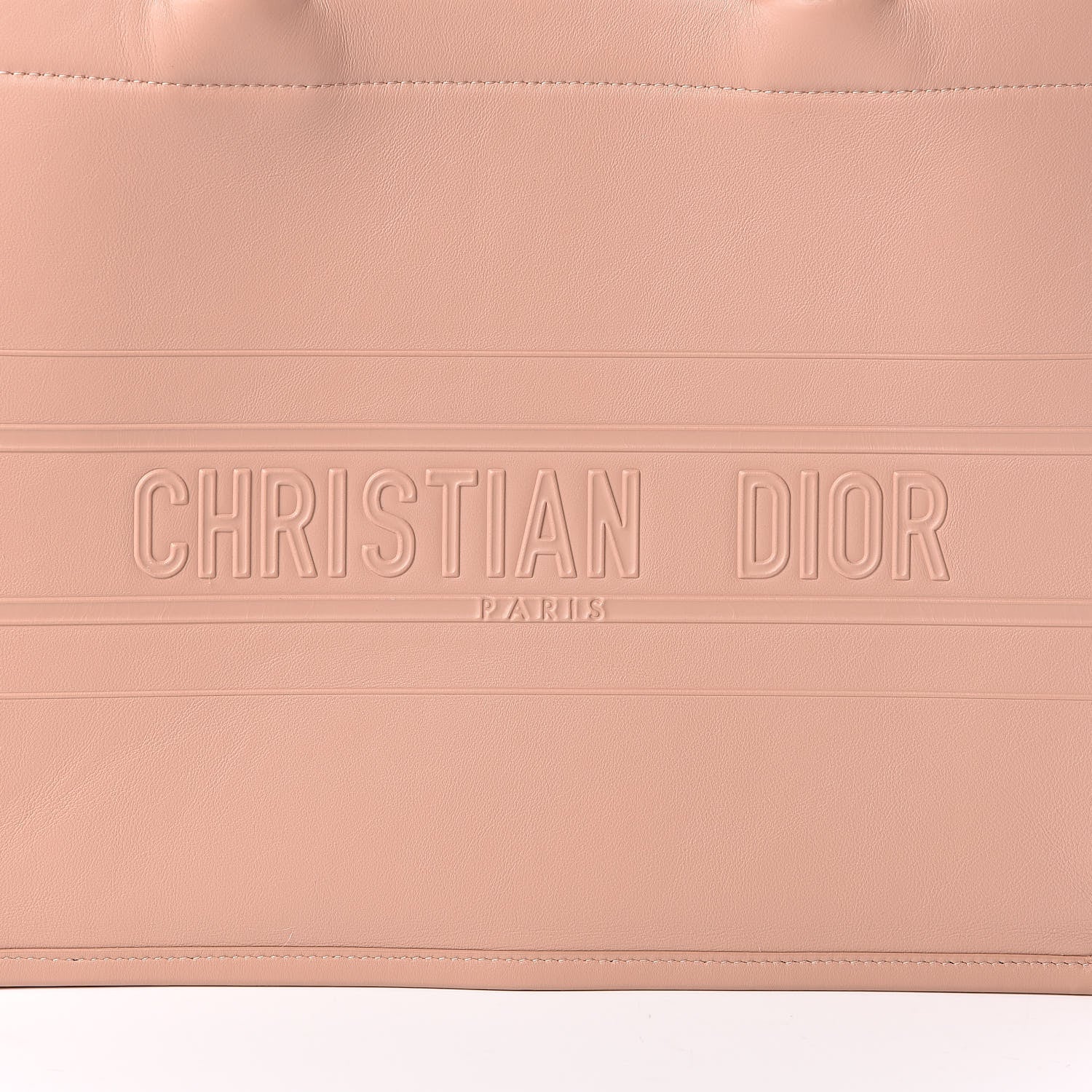 Christian Dior Calfskin Embossed Medium Book Tote Rose de Vents 10 of 11