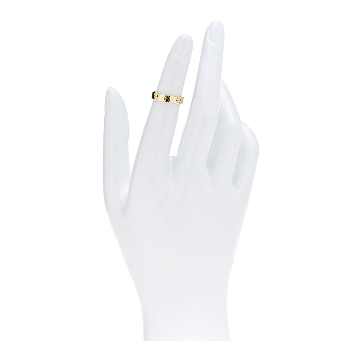 18K Yellow Gold 3.5mm LOVE Wedding Band Ring 46 3.75