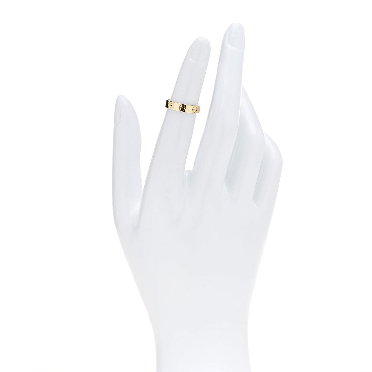 Cartier 18K Yellow Gold 3.5mm LOVE Wedding Band Ring 46 3.75 2 of 4