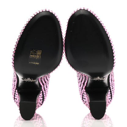 Prada Satin Crystal 105mm Pumps 37.5 Rosa 5 of 8
