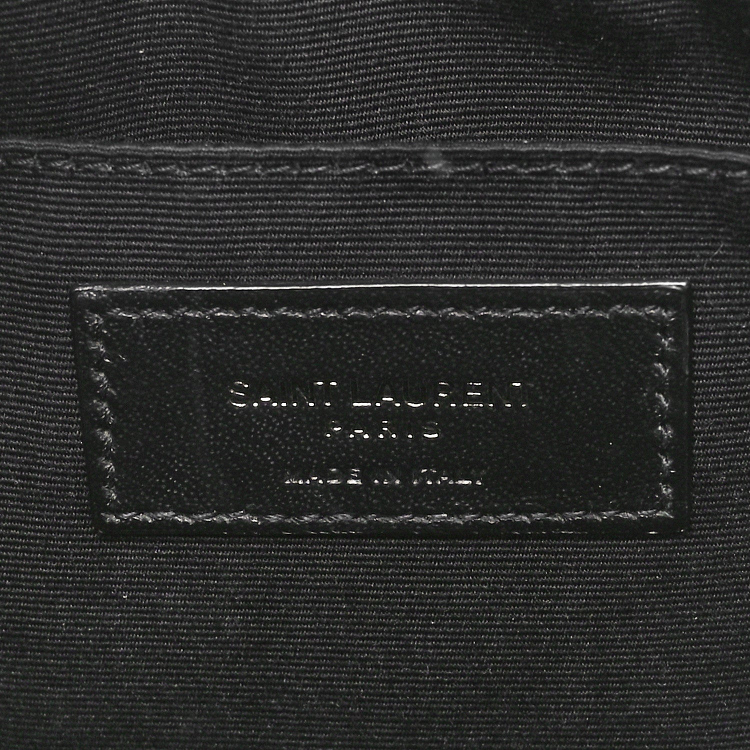 Saint Laurent Calfskin Matelasse Monogram Monochrome Lou Camera Bag Black 6 of 10