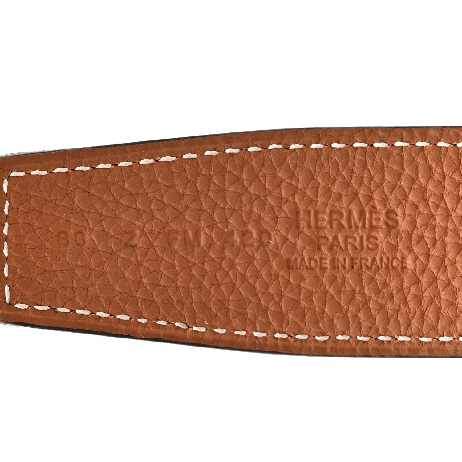 Hermes Box Togo 32mm Martelee H Belt 80 32 Black Gold 4 of 5