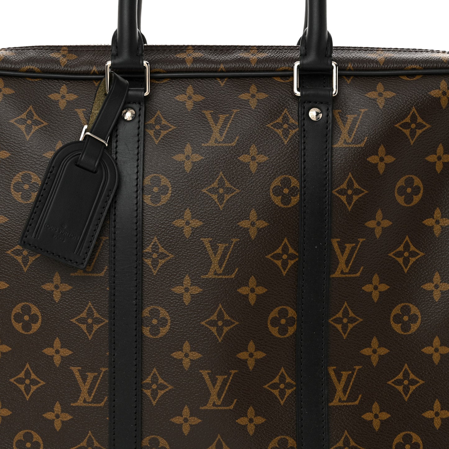 Monogram Macassar Porte Documents Voyage Soft Briefcase