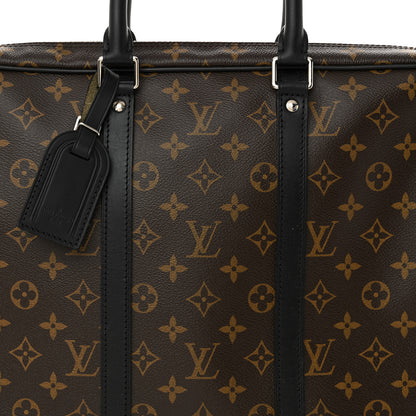 Louis Vuitton Monogram Macassar Porte Documents Voyage Soft Briefcase 8 of 10