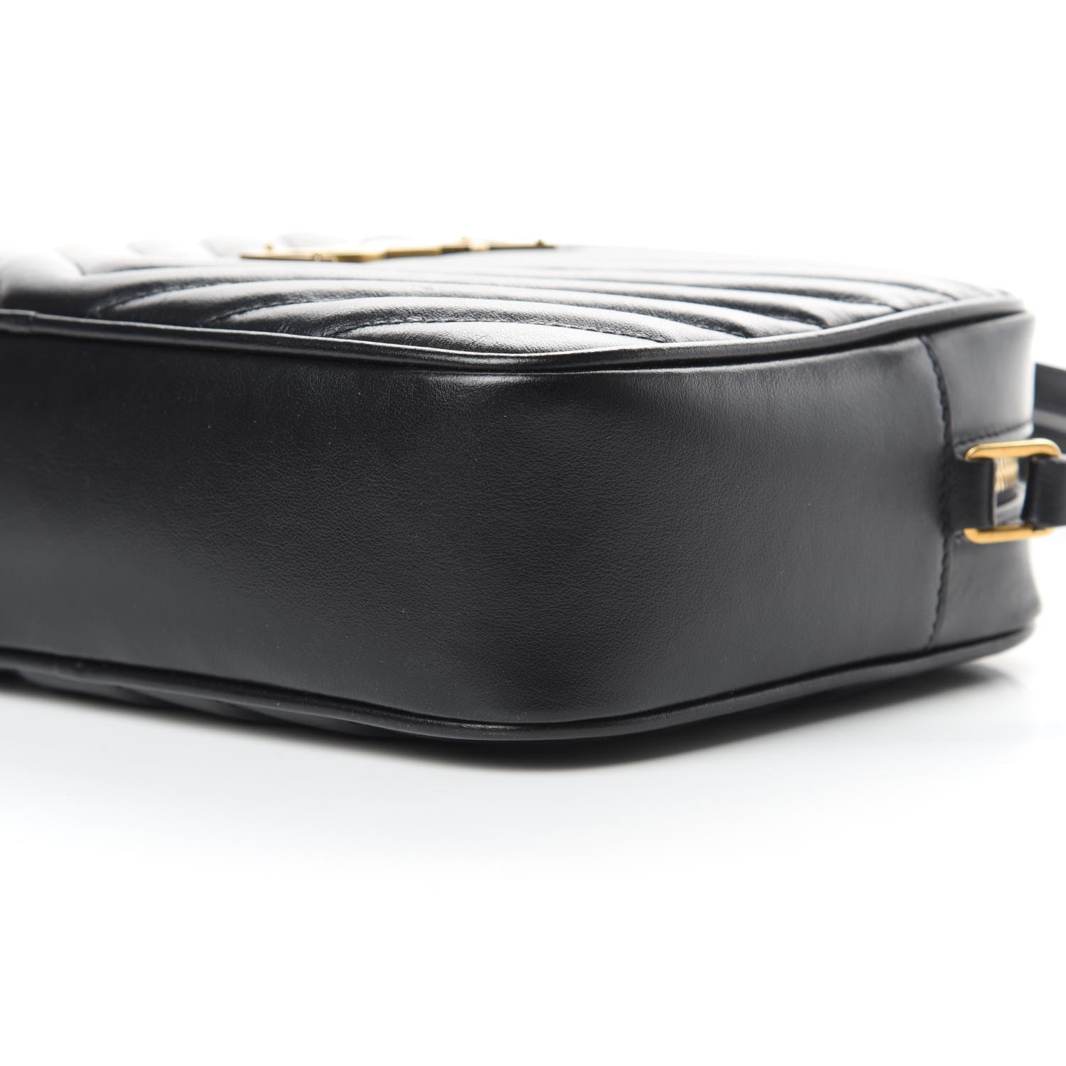 Saint Laurent Calfskin Matelasse Monogram Lou Camera Bag Black 10 of 11