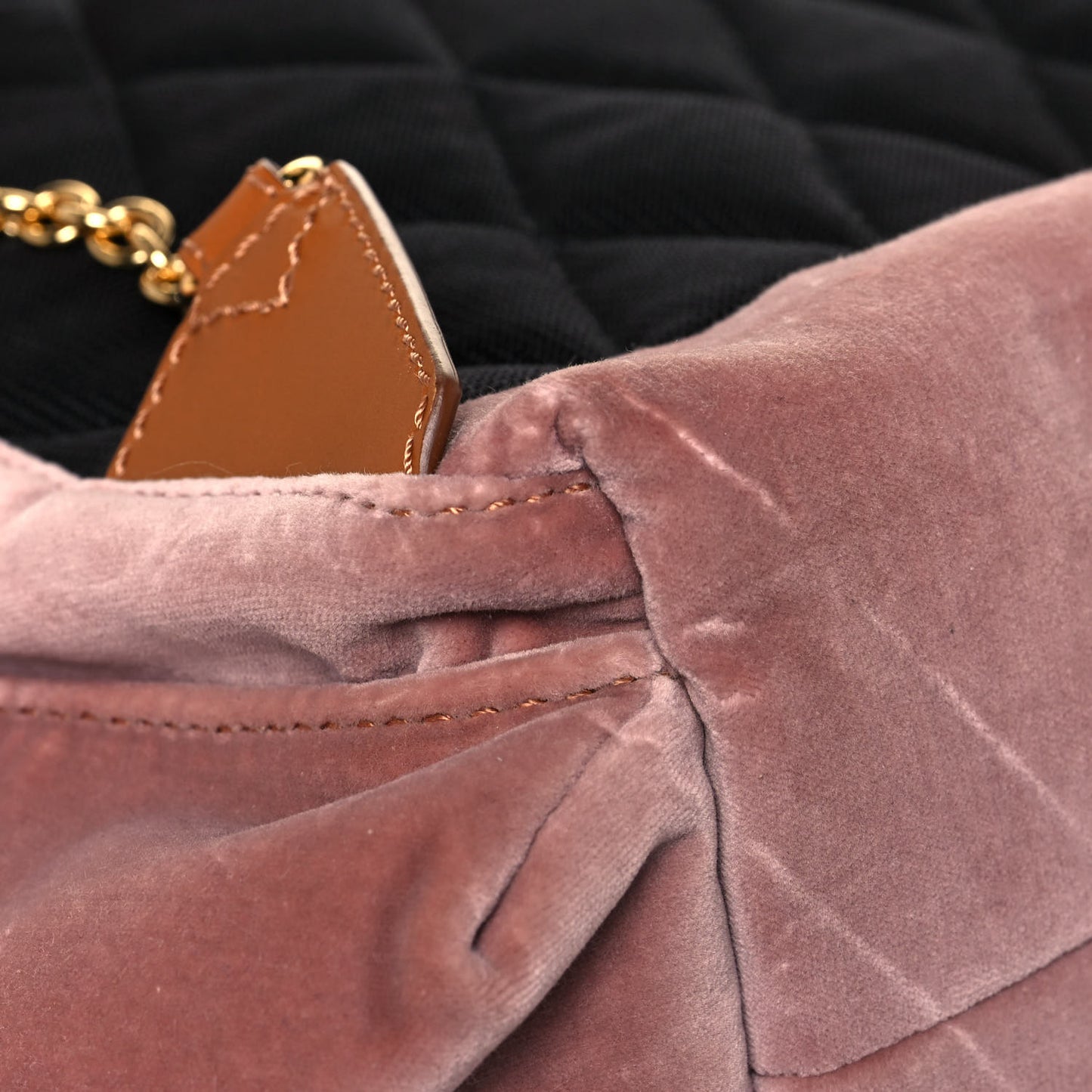 Velvet Large Rucksack Backpack Ash Pink