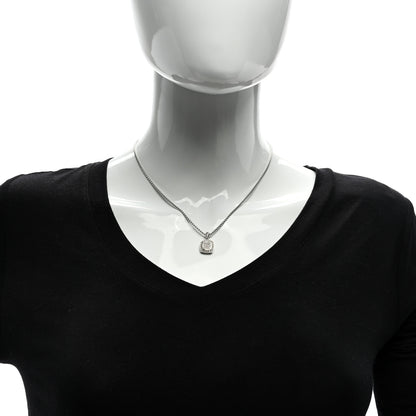 David Yurman Sterling Silver Diamond Pave 7mm Petite Albion Pendant Necklace 2 of 4