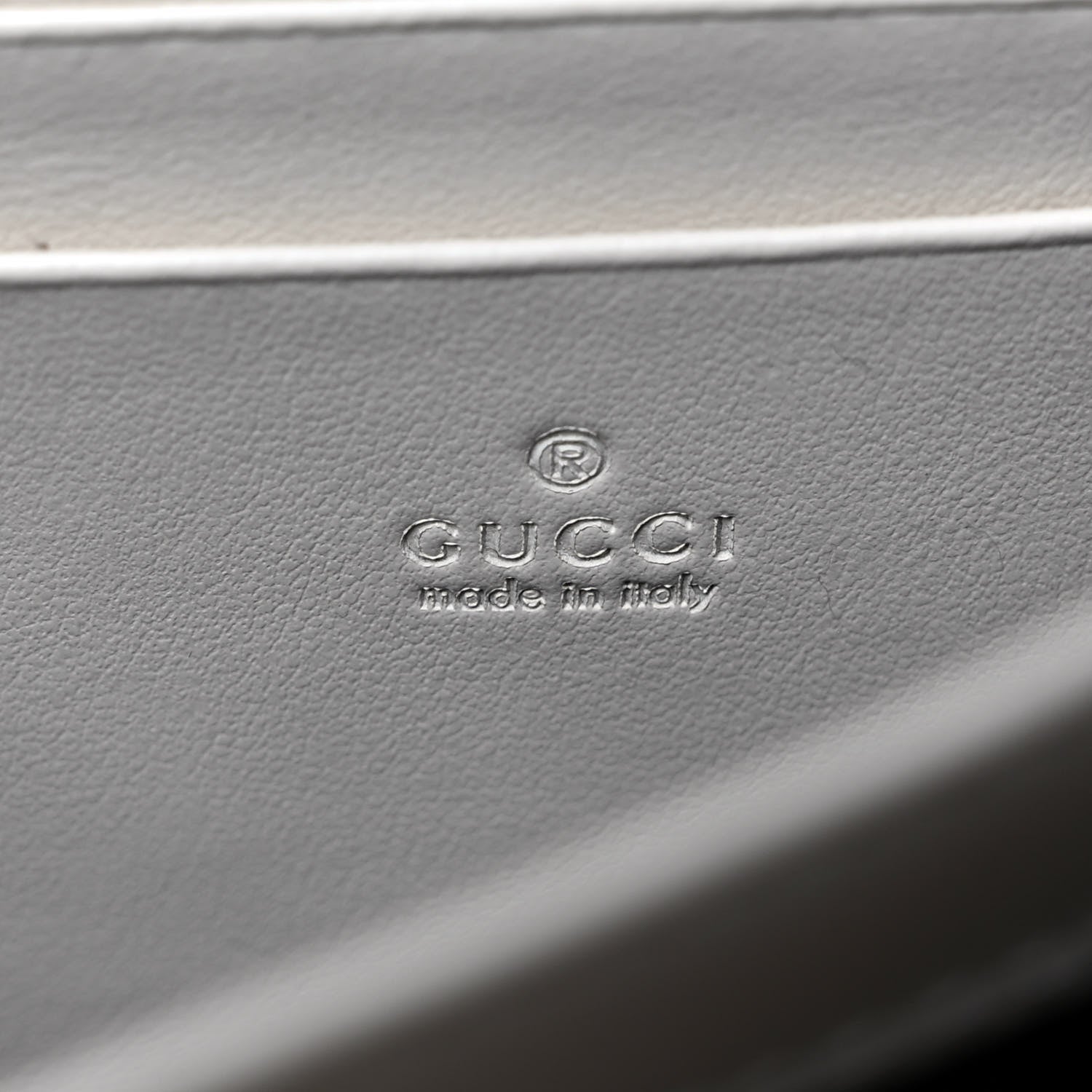 Gucci Calfskin Matelasse GG Marmont Chain Wallet Mystic White 6 of 14