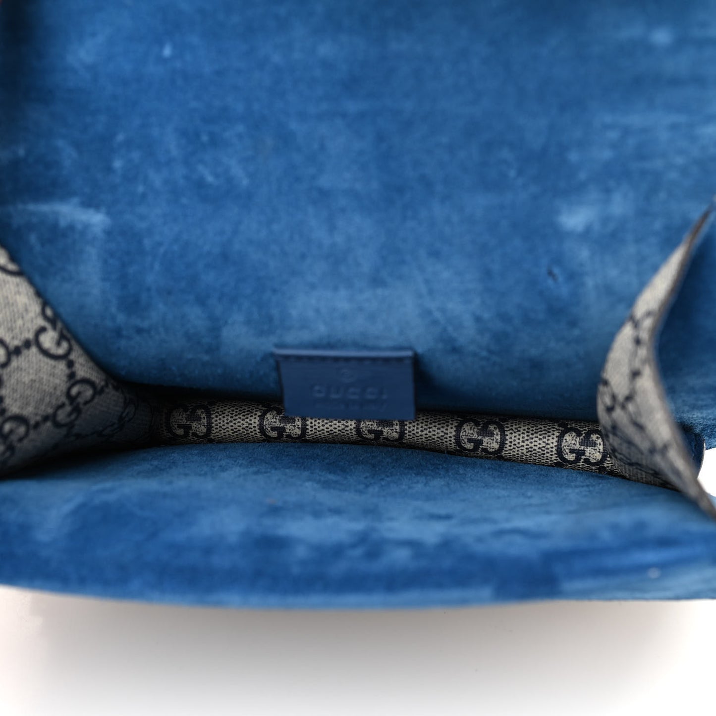 GG Supreme Monogram Blooms Mini Dionysus Shoulder Bag Beige Navy Vintage Blue