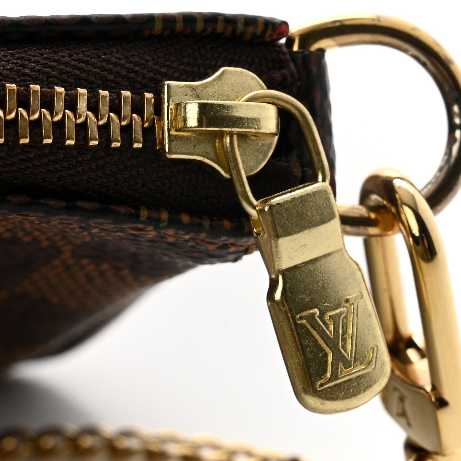 Louis Vuitton Damier Ebene Mini Pochette Accessories 9 of 9